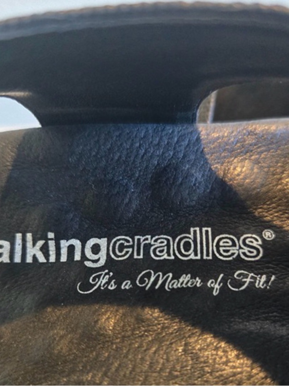 Walking Cradles Black Crisscross Comfort Sandals - Picture 4 of 5